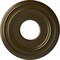 Ekena Millwork Classic Ceiling Medallion (Fits Canopies up to 7 1/4"), 12 3/8"OD x 4"ID x 1 1/8"P, Brass CM12CLBRS - alternate 1